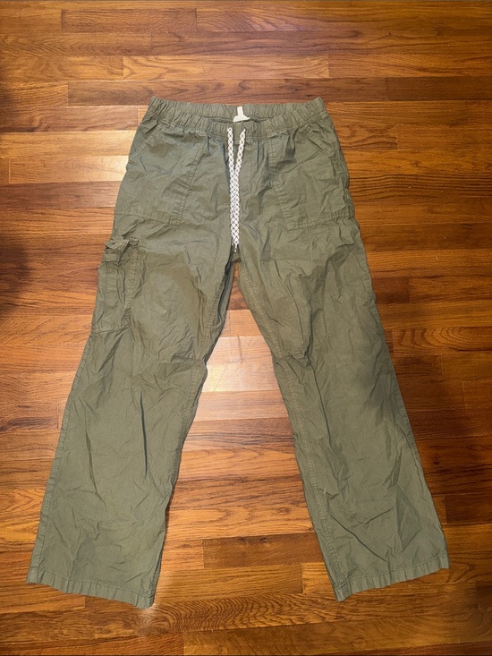 aerie Pants - aerie Olive Cargo Pants with Drawstring